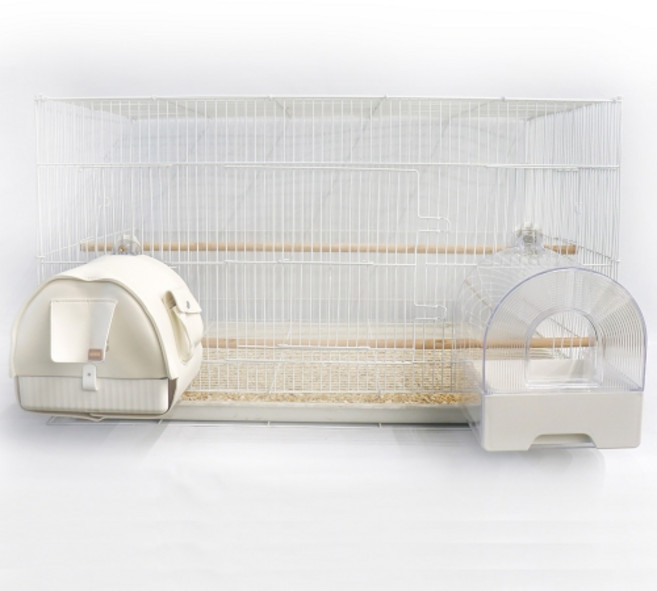 서랍식 외부 모이통 앵무새 목욕통 (S/M), 사이즈S, 1개