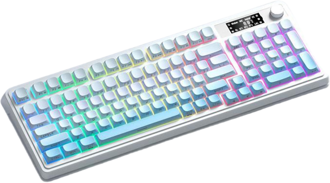 독거미 AULA S99 Pro 3모드 연결 기계식 키보드, 페이드블루