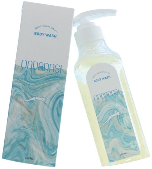 온다다시 무실리콘 수영장 케어 수영 바디워시 480ml, 1개
