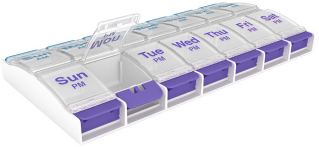 이지도즈 7일 AM PM 버튼형 약통, 1개