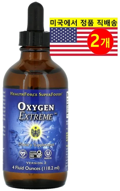 헬스포스수퍼푸드 Oxygen 익스트림 118.2ml, 2개 - 쿠팡