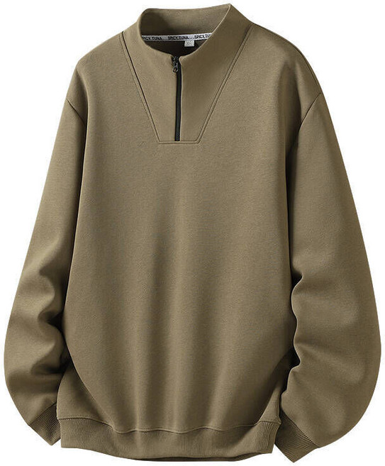 素色休閒男士大學T 時尚百搭長版上衣