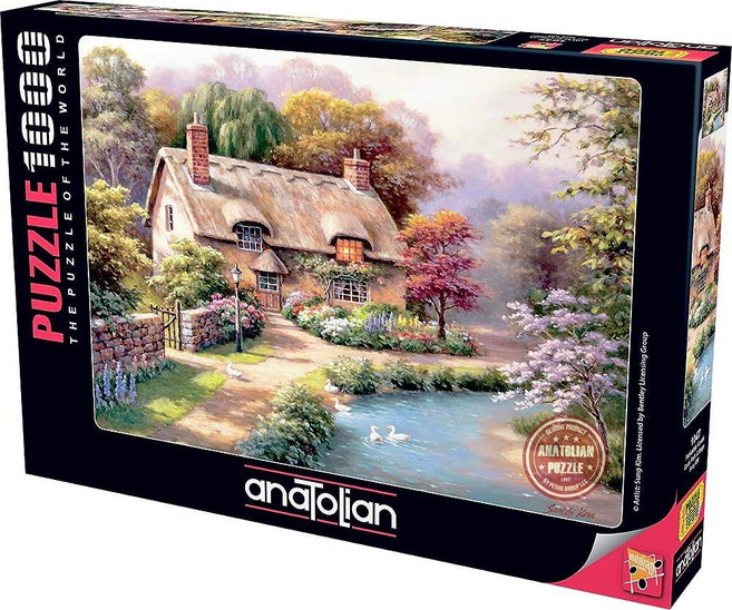 Anatolian 퍼즐 - Duck Path Cottage 1000피스 직소 퍼즐 #1047, Anatolian 퍼즐 - Duck Path Cotta, 1개