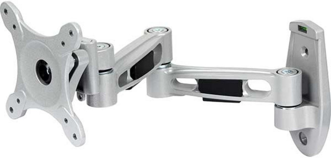 엔산마운트 관절형 3단 TV브라켓 모니터 거치대 LWA-210, 실버, 1개