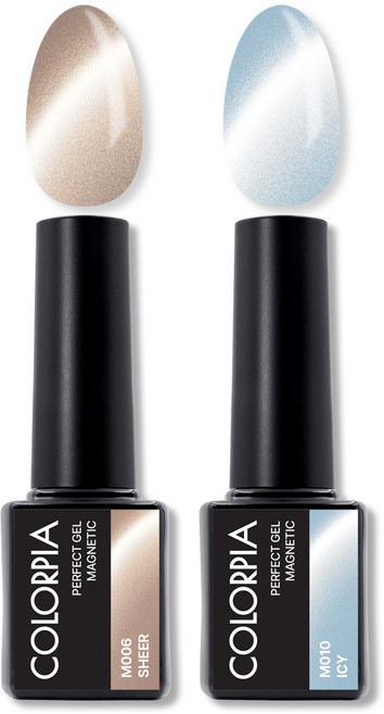 칼라피아 원스텝 퍼펙트젤 자석 젤네일 세트, 1세트, 04. 시어+아이시