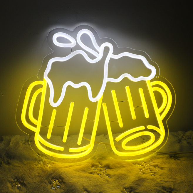 LED 네온사인 간판 호프집 38*32 cm 무드등 장식등 밝기를 조절할 수 있습니다, BF-5V007