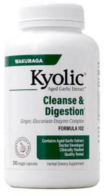 Kyolic 키올릭 숙성 마늘 추출물 102 200 캡슐 알리신 영양제, Kyolic 키올릭 숙성 마늘 추출물 102 200 캡 - 쿠팡