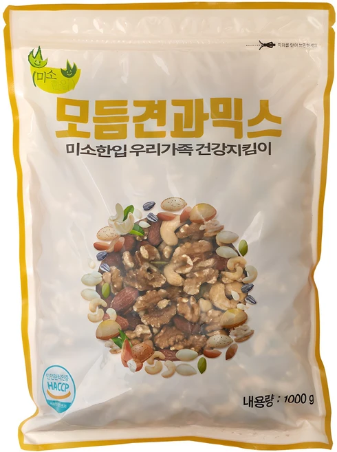 미소한입 모듬견과믹스넛, 1kg, 1개 - 쿠팡
