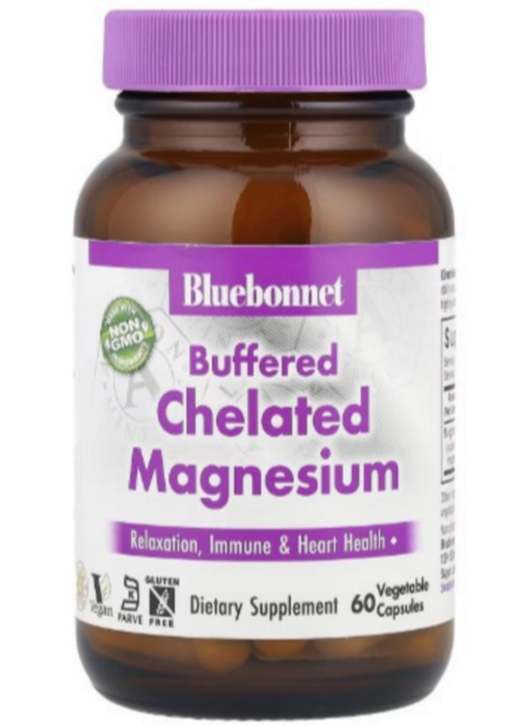 블루보넷 뉴트리션 완충형 킬레이트화 마그네슘 베지 캡슐 60정, 1개