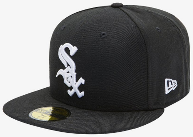 6위 - 뉴에라 59FIFTY 어센틱 시카고 화이트삭스 MLB 모자, 블랙, 1개