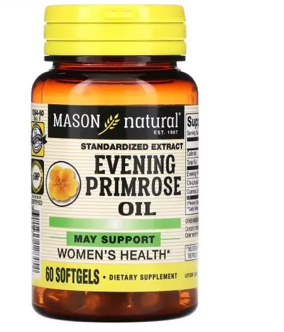 메이슨내추럴 달맞이꽃 이브닝 프라임로즈 오일 Evening Primrose Oil 60 소프트젤, 1개, 60정 - 쿠팡