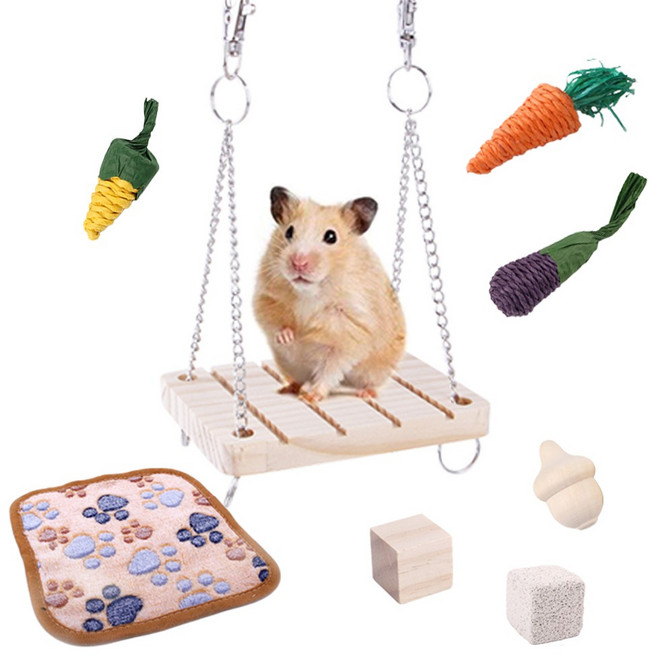 햄찌무드 햄스터 장난감 베스트 세트, 1세트, 8종