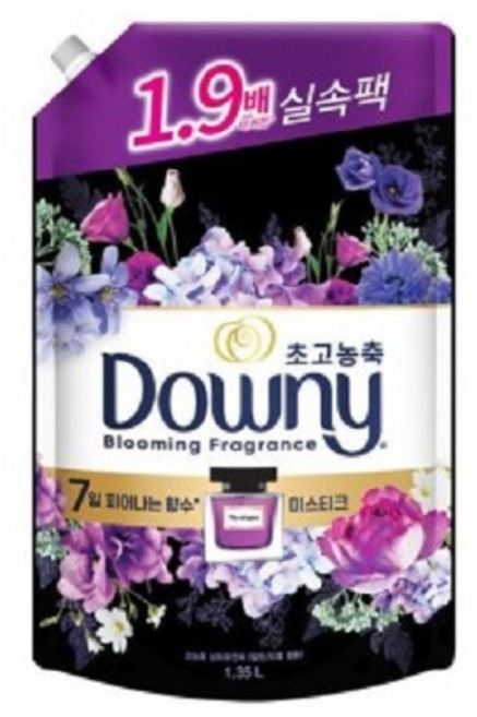 다우니 초고농축 호텔 컬렉션 섬유유연제 미스티크 리필, 1.35L, 1개