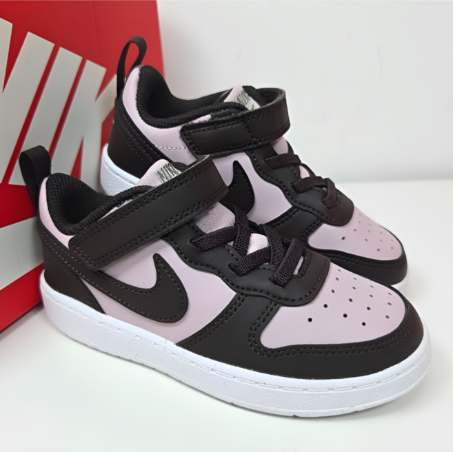 나이키 코트버로우 베이비 핑크 브라운 찍찍이 운동화 리크래프트 발편한 키즈 신발 유아 아동 스니커즈