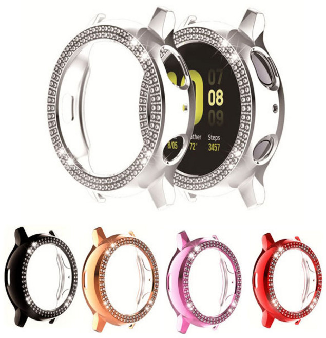 [마오르] 호환용 삼성 액티브2 두줄 큐빅케이스 40mm 하드케이스 테부리 보호 40미리, 블랙