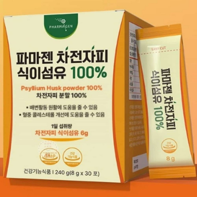 PM 배변활동원활 차전자피 8gx30포 잔변감, 8g, 1