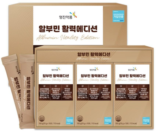 영진약품 알부민 활력에디션 마시는 프리미엄 알부민 스틱, 30회분, 450g, 1박스