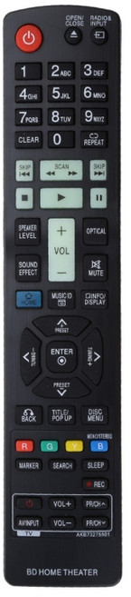블루레이 홈 시어터 LHB336 TV 컨트롤러 교체와 호환되는 리모컨, 한개옵션0, 한개옵션0