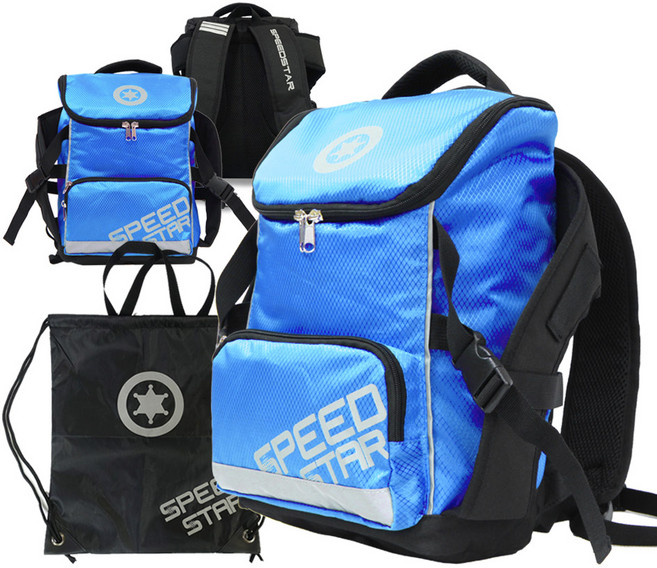 스피드스타 프로 아동용 인라인가방 + 보조가방, 1개, 블루