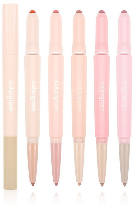 컬러그램 올인원 오버립 메이커 유니크 음영 베이스 블렌딩 톤 맞춤 컬러 소프트 로지, 05 쿨로즈, 1개