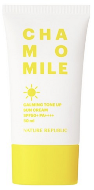 네이처리퍼블릭 캐모마일 카밍 톤업 선크림 SPF50+ PA++++, 50ml, 4개