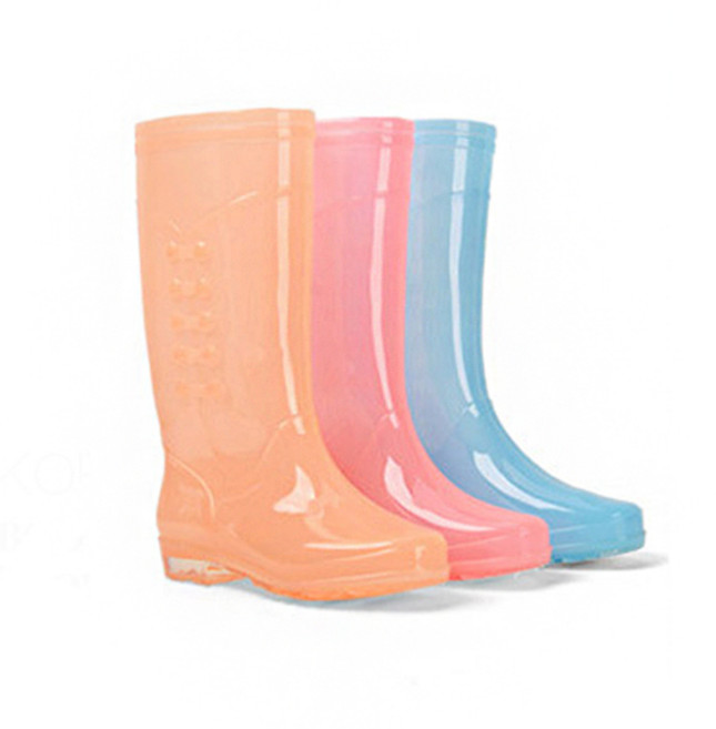 여성 레인부츠 투명 장화 롱 신발 패션장화 우화 미끄럼방지