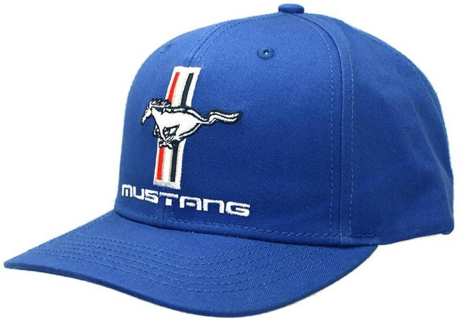 Mustang Tri-Bar 자수 모자 블루 200725