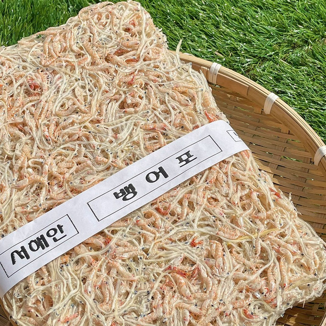 신건호멸치 서해안 햇 보리새우 뱅어포 10장 / 실치 건새우 혼합, 1팩