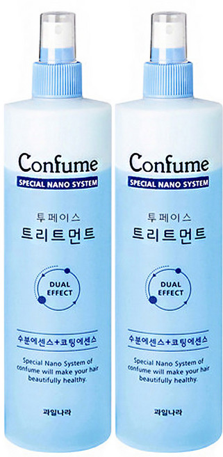 과일나라 컨퓸 투페이스 트리트먼트 530ml, 250ml, 2개