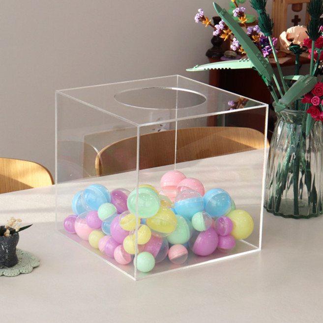 아크릴상자 추첨함 투명 응모함 모금함 투표함경품함 식권함 아크릴박스 제작, 1개