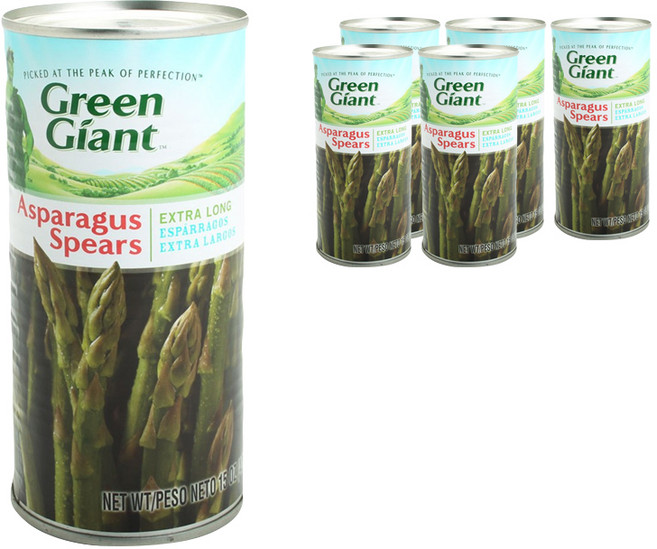 그린자이언트 아스파라거스 스피어 엑스트라 롱, 425g, 6개