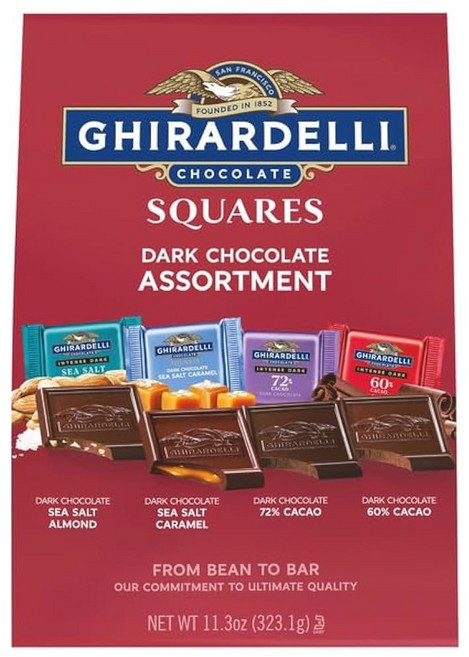 Ghirardelli Dark Chocolate Squares 11.3oz 기라델리 다크 초콜릿 스퀘어 11.3온스, 1개