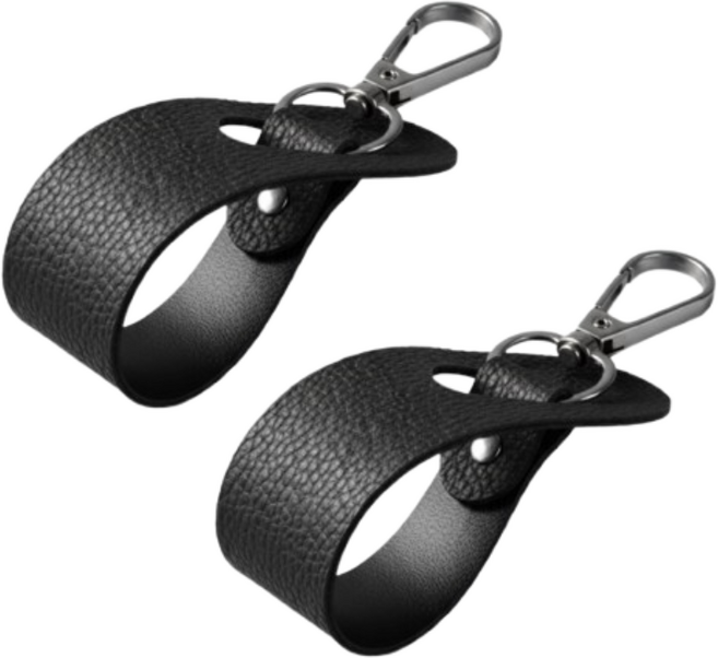 휴대용 가방모자걸이, 블랙, 2개