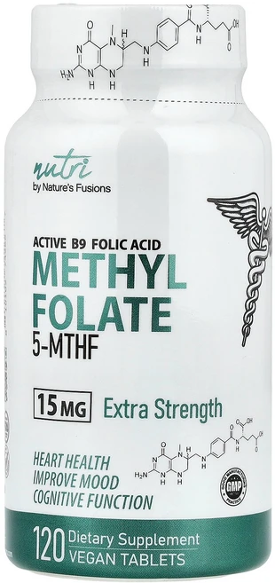 Nutri 뉴트리 메틸엽산 15mg 120 태블릿 건강 영양제, 1개, 120정 - 쿠팡