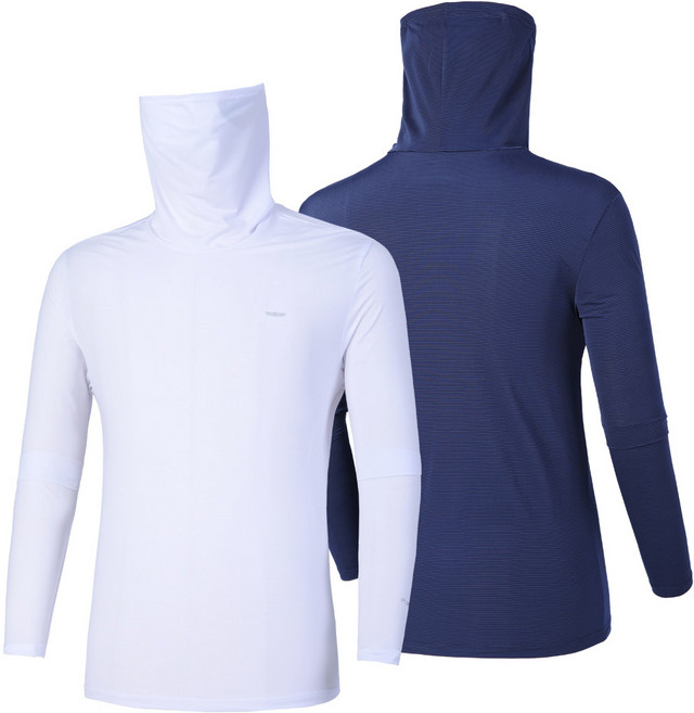 [BFL] (1+1) 남성 냉감 마스크넥 긴팔 티셔츠_자외선차단 쿨가드