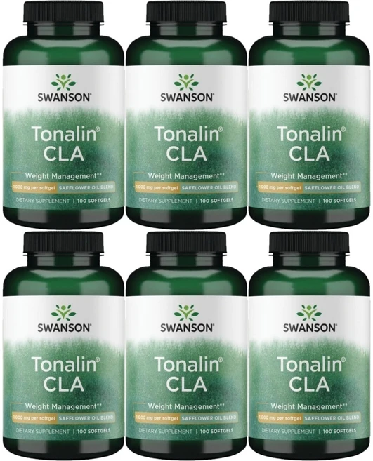 스완슨 토날린 공액리놀레산 CLA 1000mg, 100정, 6팩, 100정 - 쿠팡