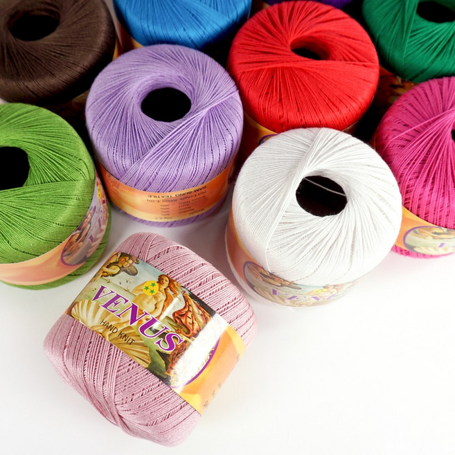 비너스/뜨개질/뜨개질실/손뜨개/여름실/프랜즈얀, 666 베이비핑크, 1개