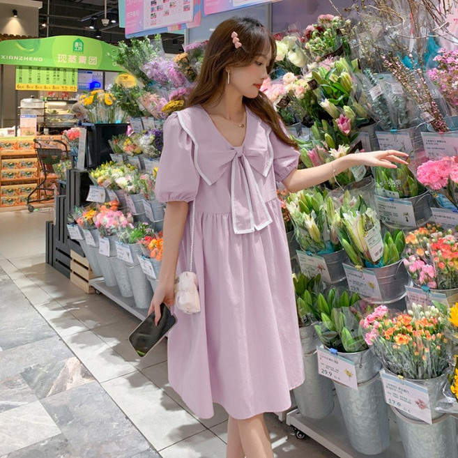 孕婦裝夏裝韓版時尚寬鬆連衣裙