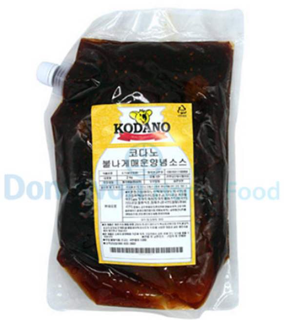 지케이푸드 코다노 불나게 매운 양념소스 2kg 닭꼬치 닭발 불맛소스, 1개