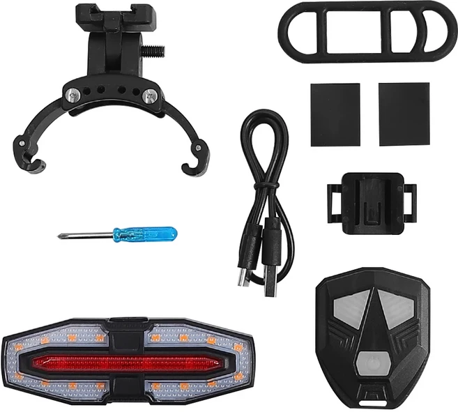 방향 지시등 경고등 USB 충전식 XIomi M365 Pro용 Ninebot Max G30 G30D/E/LP/G2용 Kugoo 야간 라이딩 램프, 02 B