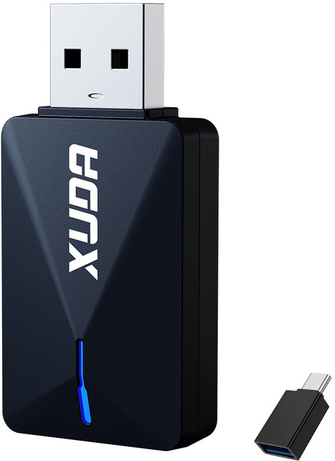 XUDA 미니 무선 스마트 자동차 어댑터 애플 안드로이드 오토 2 in 1 무선 카플레이 미러링 동글, Black, A5 Mini E