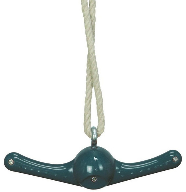 회전 그네 원형 스윙 의자 실내 운동용 밸런스 케이블 체력 단련 놀이기구, 1개, 다크 그린 하나