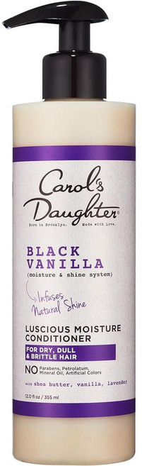 Carol's Daughter 캐롤스 도터 블랙 바닐라 모이스처 앤 샤인 하이드레이팅 컨디셔너(린스), 2개, 354ml