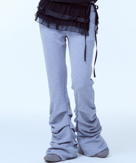 러브이즈트루 LUVISTRUE PA FRILL WARP SKIRT BLACK