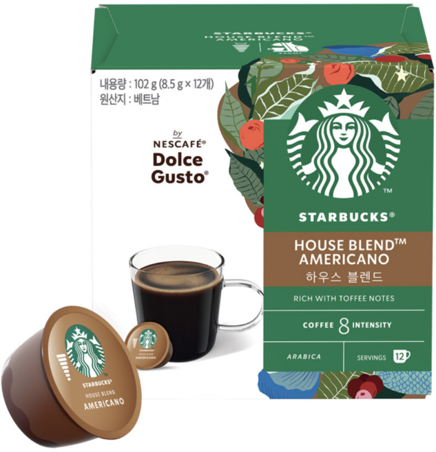 스타벅스 네스카페 돌체구스토 [코스트코] 캡슐커피 하우스블렌드, 60개입, 1박스, 5.5g