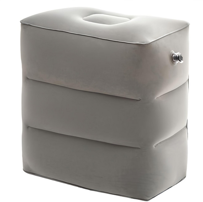 여행용 에어 발쿠션 3단, 그레이