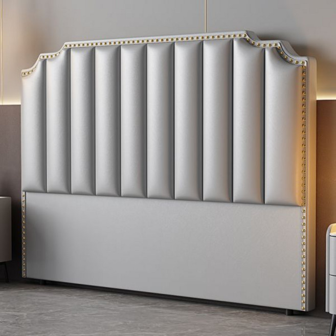 높은 침대 헤드 쿠션 머리맡 허리쿠션 침대헤드보드 호텔 펜션 프레임 헤드보드 후면 침대가드, 1800x2000, 라이트 그레이(소재 극세사 가죽)