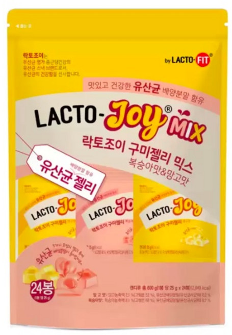 변비유산균 락토핏키즈 유산균젤리 락토조이 구미젤리 600g, 1개