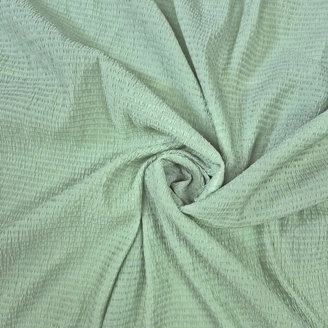 주름 자가드 레이스 원단, 1개, 캔디 민트
