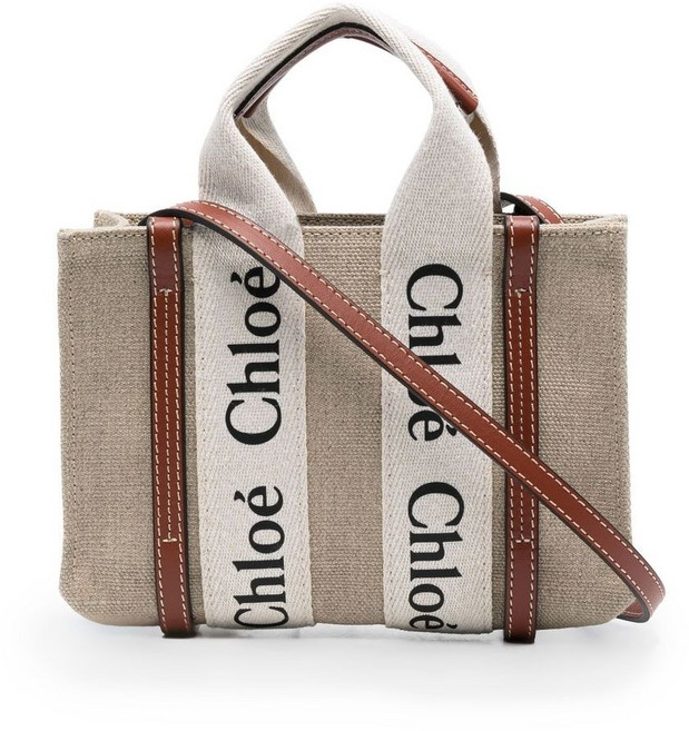끌로에 우디 리넨 토트 백